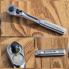 NOS Vintage SEARS Craftsman 3/8" Dr Quick Release Ratchet 7" w/STICKER 44811 USA