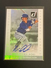 Norichika Aoki 2013 Donruss Autograph Card