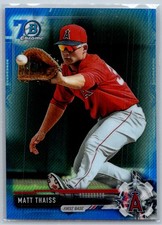 Matt Thaiss 2017 Bowman Chrome Prospects Blue Refractor 70th #BCP64 Los Angeles