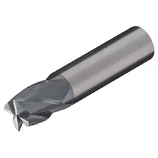 Micro 100 Sem-125-04X Carbide End Mill, 1/8 In, Cut 1/4 In, 4 Flt