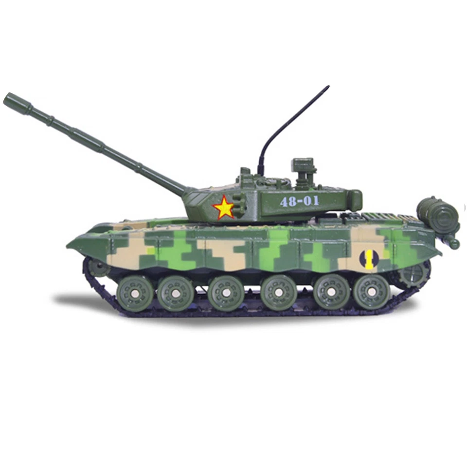 Tanque de batalha principal modelo militar Leopard 2 M1A2 Abrams 99B caminhão tanque pesado em escala 1/48 - Imagem 4 de 4