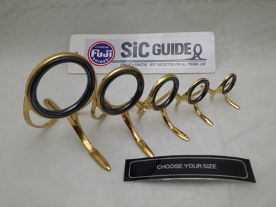 1pc Fuji IGMNSG Gold Plated SIC Guide Fishing Rod Component Choose Size