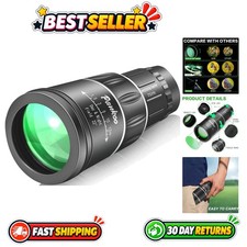 16x52 High Power Waterproof Monocular Telescope, Compact HD for Outdoors