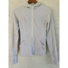 Lululemon In Flux Reversible Hooded Jacket Women 6 Full Zip Activewear