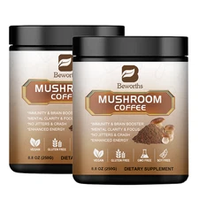 500G Mushroom Coffee 10 Medicinal Mushrooms Blend Immune & Brain Support