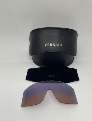 Authentic Versace Shield Mono-Lens L, used , has an small spot with glue residue