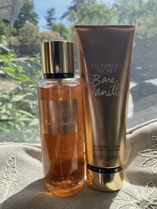Victoria's Secret Bare Vanilla 8.4 oz Body Mist and Lotion Set New