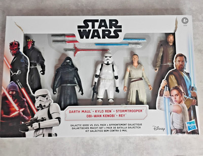 Star Wars Galactic Good Vs Evil 5 Pack 6'' Figur Darth Maul Kylo Ren Obi-Wan Rey