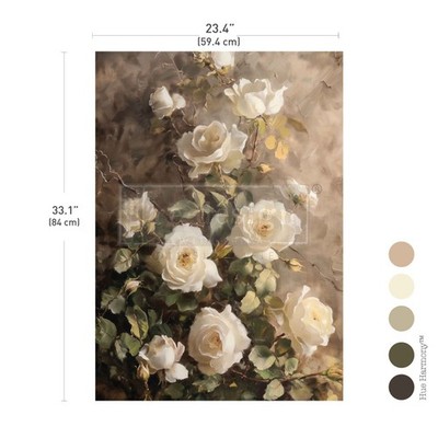 Silent Beauty | A1 Fiber Decoupage | Paper for Decoupage | Redesign with Prima