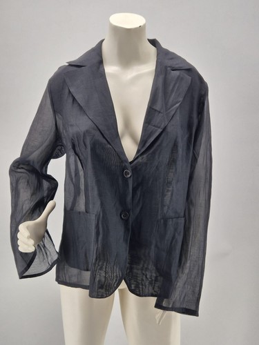 Krizia, For Te By Krizia Jacke Vintage Damen transparent elegant Größe M