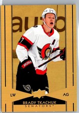 2021-22 Upper Deck Tim Hortons Gold Etchings Brady Tkachuk #G-14