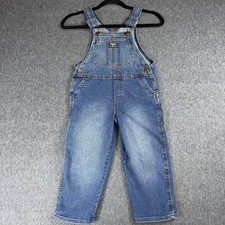 OshKosh B'gosh Overalls Toddler 5T Blue Denim Vestbak Adjustable Straps Stretch