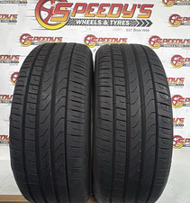 2x 225/45R18 91Y PIRELLI CINTURATO P7* RUNFLAT 6mm Tread  REF G86 2254518 PAIR