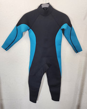 Nataly Osmann Kids Wetsuit 3mm Neoprene Full Youth Size 10 Medium Blue NWT
