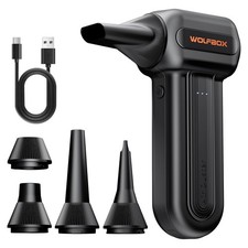 WOLFBOX MF60 Compressed Air Duster, 3-Speed Adjustable, Electric, Cordless