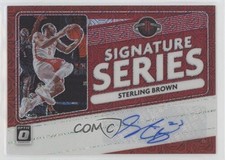 2020-21 Donruss Optic Signature Series Choice Red Prizm Sterling Brown Auto 0s5s