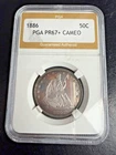 1886-P ~ Half Dollar ~ Liberty Seated ~ CAMEO
