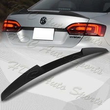 For 2011-2018 Volkswagen Jetta MK6 W-Power Matt Black V-Style Trunk Spoiler Wing