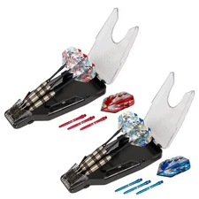 2-Player Steel Tip Dart Set - Includes 6 Steel-Tipped Pro Tournament Darts, 2...