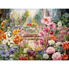 Flowers Diamond Art Kits for Adults, 5D Wild Flowers Diamond Painting Kits fo...