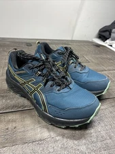 Asics Men Size 8 Gel-Venture 9 Teal  Ortholite Trail Running Shoes Extra Wide