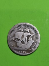 Portugal 1933 Silver ,5 Escudos,Used