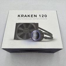 NZXT Kraken 120 - RL-KR120-B1 - AIO RGB CPU Liquid Cooler - Quiet and Effective