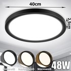 LED Deckenlampe Deckenleuchte Flach Schlafzimmer Wohnzimmer Küche 12-60W Rund