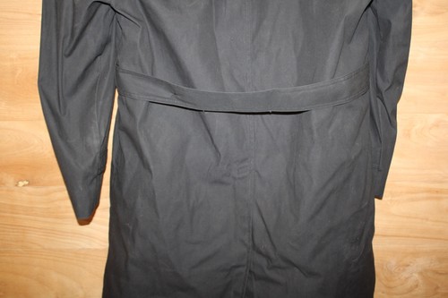 DSCP Garrison Collection Men's Trench Coat 40R Black Military All Weather Liner - Picture 8 of 9