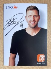 Dirk Nowitzki AK Basketball seltene ING - Autogrammkarte original signiert 2