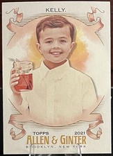 Leo Kelly/Shirley Temple King 236 Social Media Star 2021 Allen & Ginter MLB Card