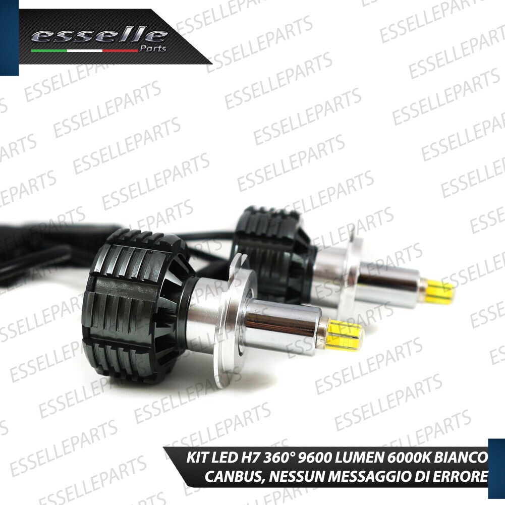ELM - Kit LED H7 per Abarth 500 Restyling CANBUS 6000k Xenon 9600 Lumen 80W No Avaria - Miniatura 2