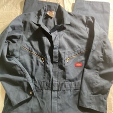 Dickies Mens Coveralls Regular 44 Chest Blue Rugged Workwear, Western Style