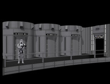 Star Wars Death Star Elevator Bank Diorama for 3.75" Figures