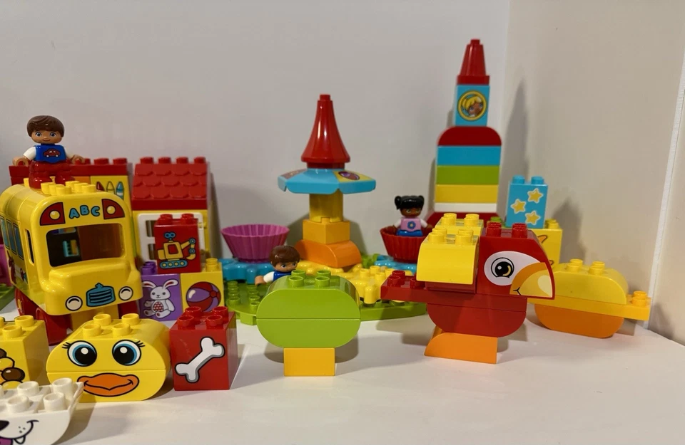 Enorme Lego Duplo Mi Primer Lote Mixto Carrusel Cohete Jardín Autobús Casa de Juegos Foto 4 de 4