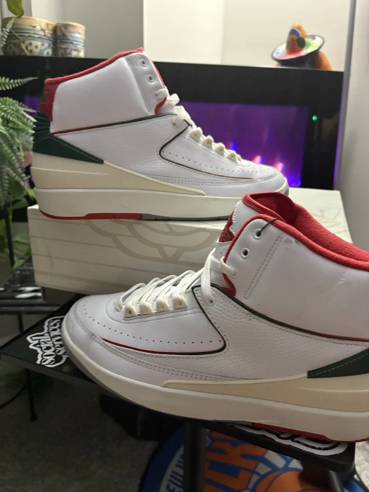 11 M - Air Jordan 2 Retro Origins "Italy". VNDS Zustand. OG Box. 2023 - Bild 2 von 4