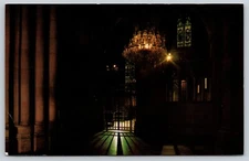 Postcard Crystal Chandelier Cathedral Church of St John the Divine New York NY