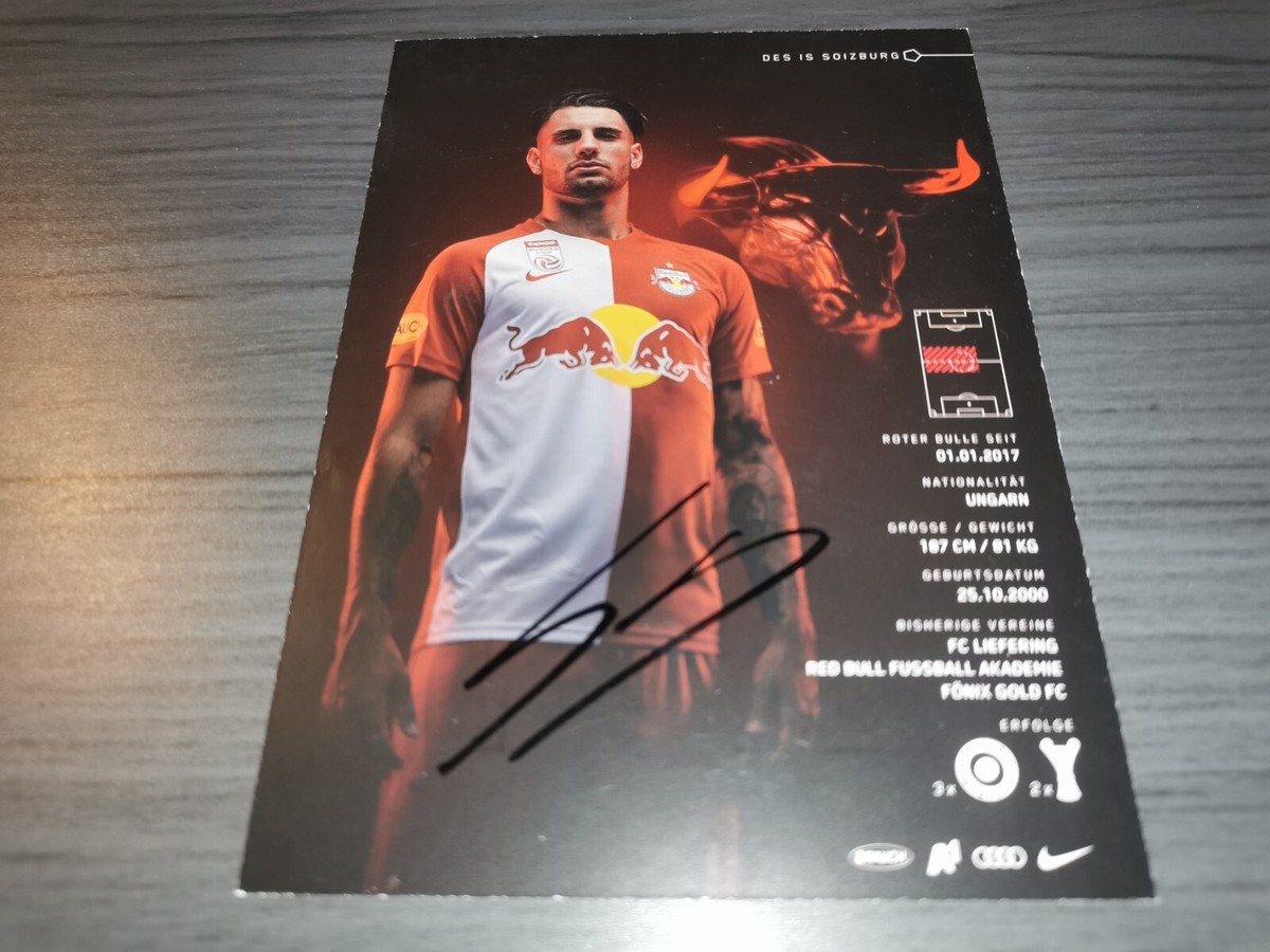 TOPPS サッカーカード FINEST DOMINIK SZOBOSZLAI RED BULL SALZBURG 21/99 #94 送料無料 中古 IT1 Dominik Szoboszlai hand signed Red bull salzburg autograph