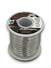 Amerway Onyx 50/50 Solder for Stained Glass - .125” dia. (1 lb. spool)