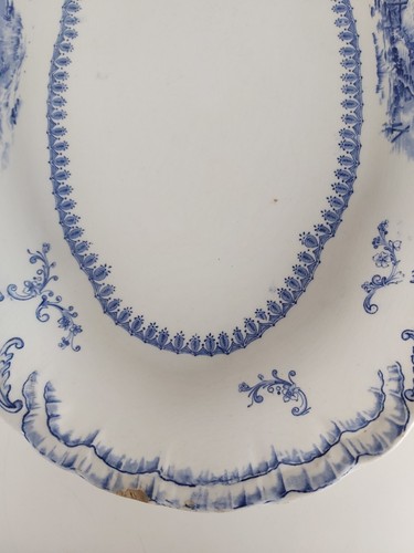Large Ridgeway Royal Semi Porcelain "Delft" Pattern Platter - 第 12/22 張圖片