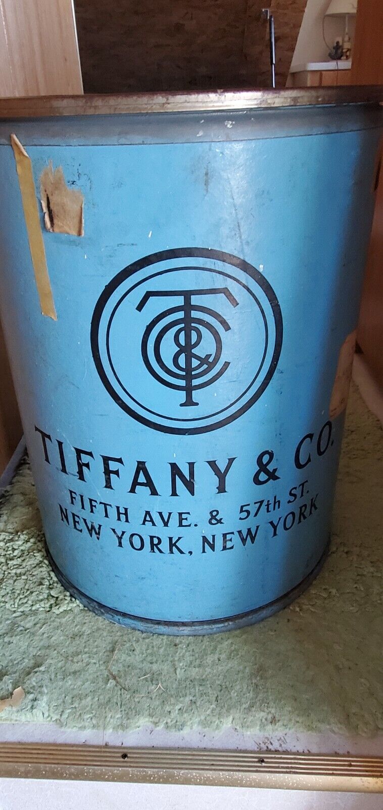 Autentic Tiffany And Company Shipping Barrel. 