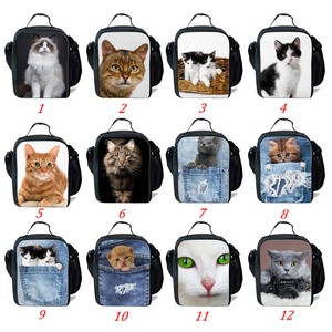 cat insulated lunch bag