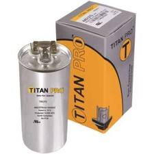 TitanPro TRCFD4575 HVAC Round Dual Motor Run Capacitor. 45/7.5 MFD/UF440/370