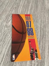 NBA 1987-1988 Basketball Schedule Pamphlet  Booklet from magazine