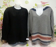 Lot vêtements occasion femme : Pulls " Zara - Paul & Joe " - T : 40 / 42 / 3 *