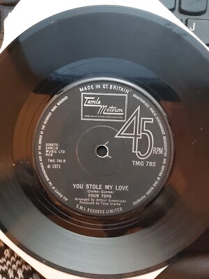  FOUR TOPS  YOU STOLE MY LOVE MOTOWN TMG 785 NORTHERN  SOUL EXCELLENT CONDITION 