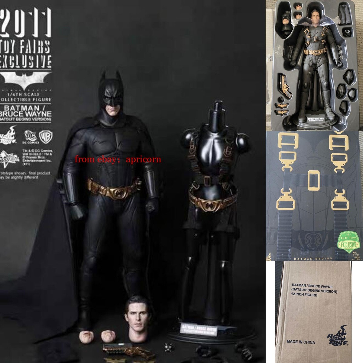 Hottoys MMS155 Batman Begins 1/6 Collectible Action Figure Model