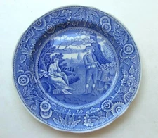 SPODE BLUE ROOM COLLECTION WOODMAN DINNER PLATE 10 1/2" EXCELLENT