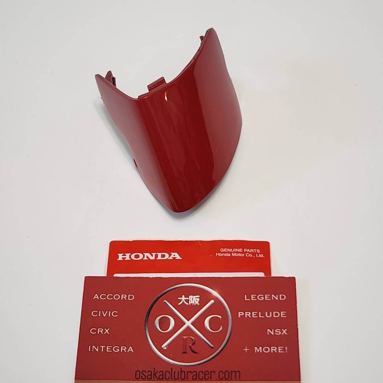 Genuine OEM 91-01 Acura NSX Front Bumper Tow Hook Cover Cap Formula Red Honda OE