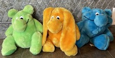 Vintage Kodak Kolorkins Stuffed Animals Zoom Click Snap Set Of 3 Camera Fans